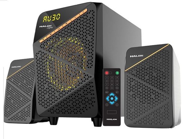 Parlante 2.1 Halion Zigma HA-270BT 50 Watts + Bluetooth - Negro