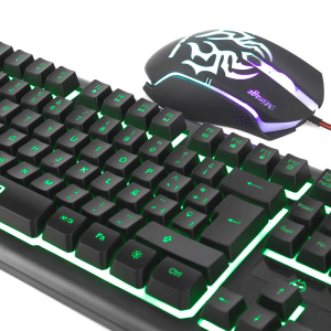 Kit Teclado + Mouse Gamer Halion Mirage Ha-810c Led