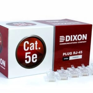 Conectores Plug Rj-45 Dixon Cat 5e Cables De Red Patch Cord