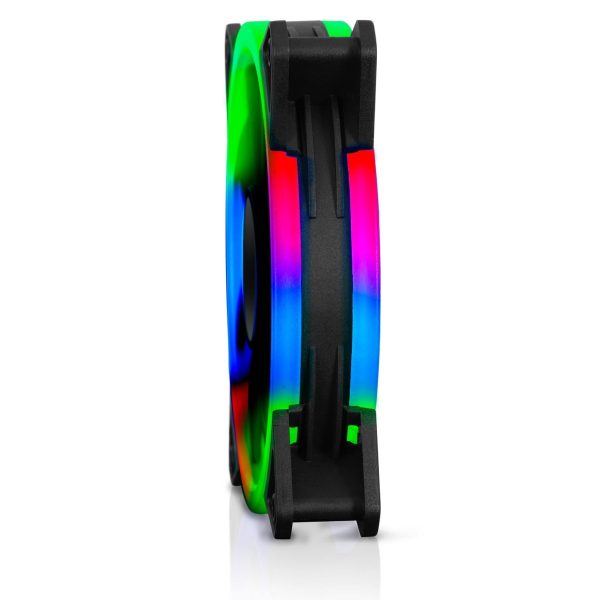 Cooler Led Airboom Aureola Rainbow AB 124 Para Case 12CM - Imagen 2