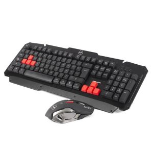 Kit combo Gamer Inalambrico metalico 2en1 Saturn Kw509c
