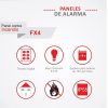 PANEL DE ALARMA CONTRA INCENDIO LINSEG FX4 4 zonas - Imagen 2