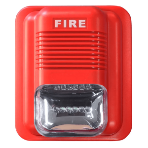 Sirena estrobo Flasher DM-307G 12V-24V 105Db 3 tonos Alarma incendio