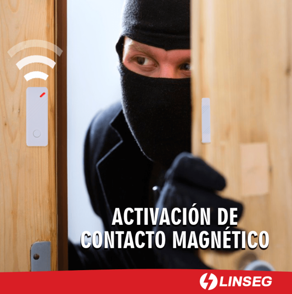 Panel alarma contra robo NEX 4,sensores inalámbricos y cableados casas/negocios Linseg - Imagen 4
