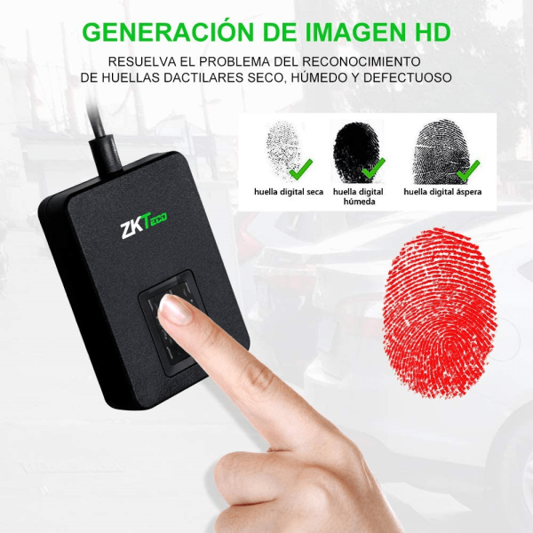 Lector Escáner Huellas Usb Zkteco Zk9500 - Imagen 3