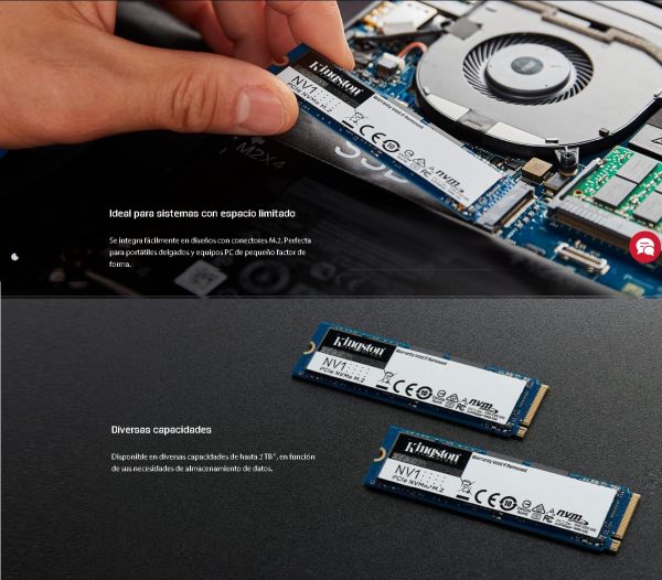 Solido disco Ssd M2 NVMe 250gb Kingston 2280 - Imagen 5