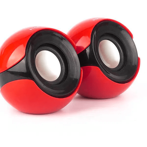 PARLANTE USB 2.0 HALION HA-S12 NG-ROJO