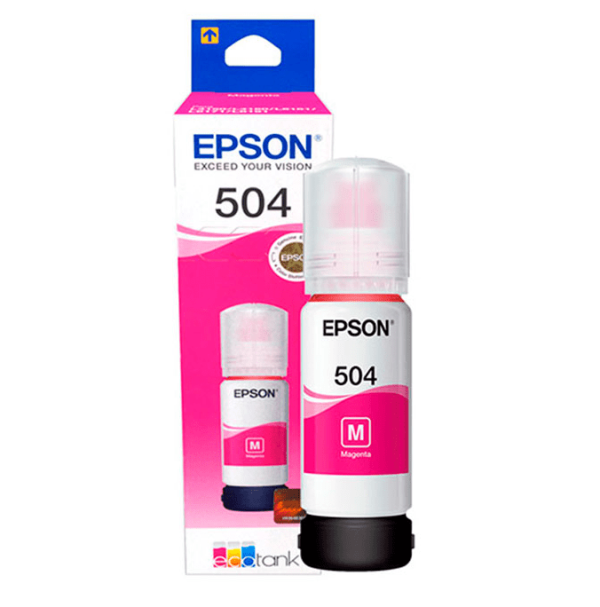 Tinta Original Magenta Rojo T504 EPSON impresoras