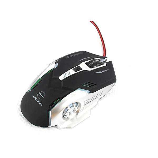 Mouse Optico Gamer Halion Ha-m950 Optimus Usb Led Cable - Imagen 2