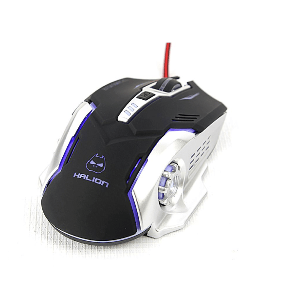 Mouse Optico Gamer Halion Ha-m950 Optimus Usb Led Cable