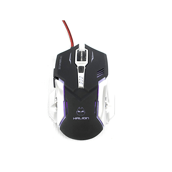 Mouse Optico Gamer Halion Ha-m950 Optimus Usb Led Cable - Imagen 4