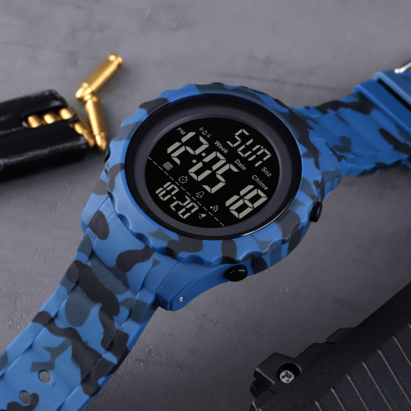 Reloj pulsera deportivo Digital Skmei 1624 azul/gris Hombre - Imagen 3