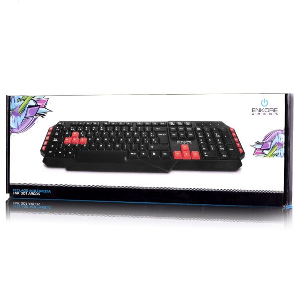 Teclado Standar Cable USB ARGOS ENK-301 ENKORE - Imagen 6
