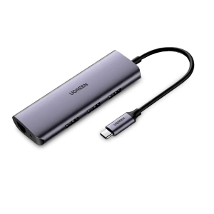 Hub USB-C de 3 Puertos USB 3.0 y 1 RJ45 Gigabit UGREEN CM252