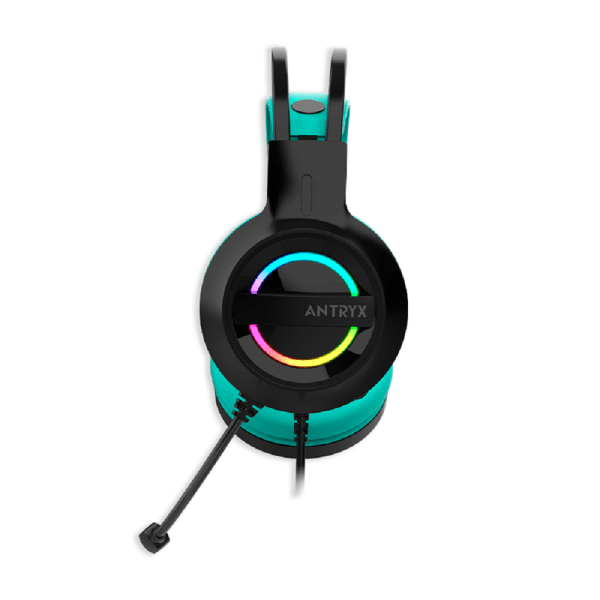 Audífono Gamer C/ Micrófono Antryx Iris-K Turquesa 7.1 Usb Agh-7100kte - Imagen 3
