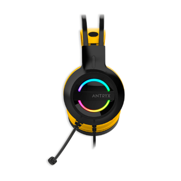 Audífono Gamer C/ Micrófono Antryx Iris-K Amarillo 7.1 Usb Agh-7100kte - Imagen 2