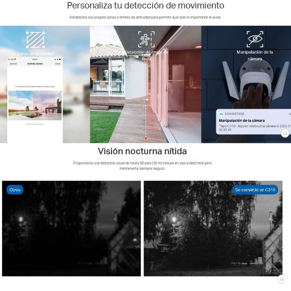 Cámara de Seguridad Externa IP WiFi Tapo C310 TP-LINK - Imagen 10