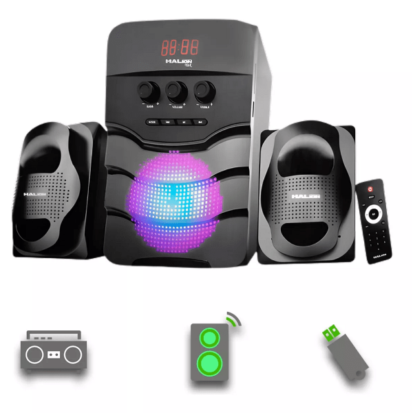 Parlante Bluetooth 80W led YORK HA-K39 Halion
