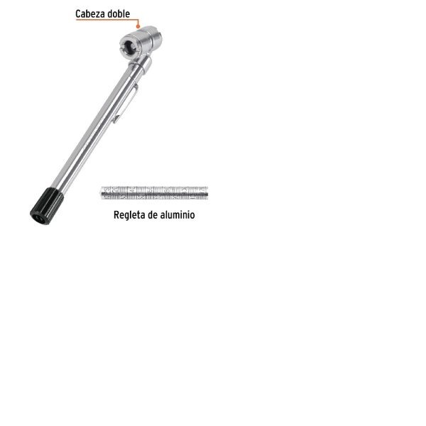 Calibrador de presión de llanta 120 psi cabeza doble Truper - Imagen 2