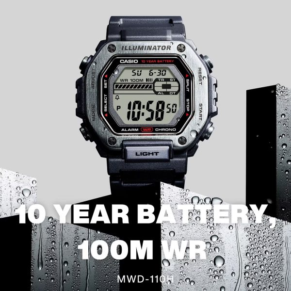 Reloj Pulsera Digital Casio Original Mwd-110h-8bvdf Hombre - Imagen 2