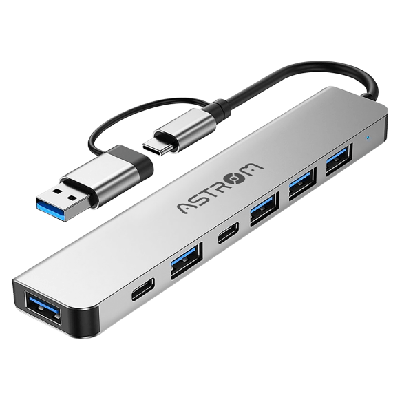 Hub 7 EN 1 entrada C y USB  ASTROM MH2371