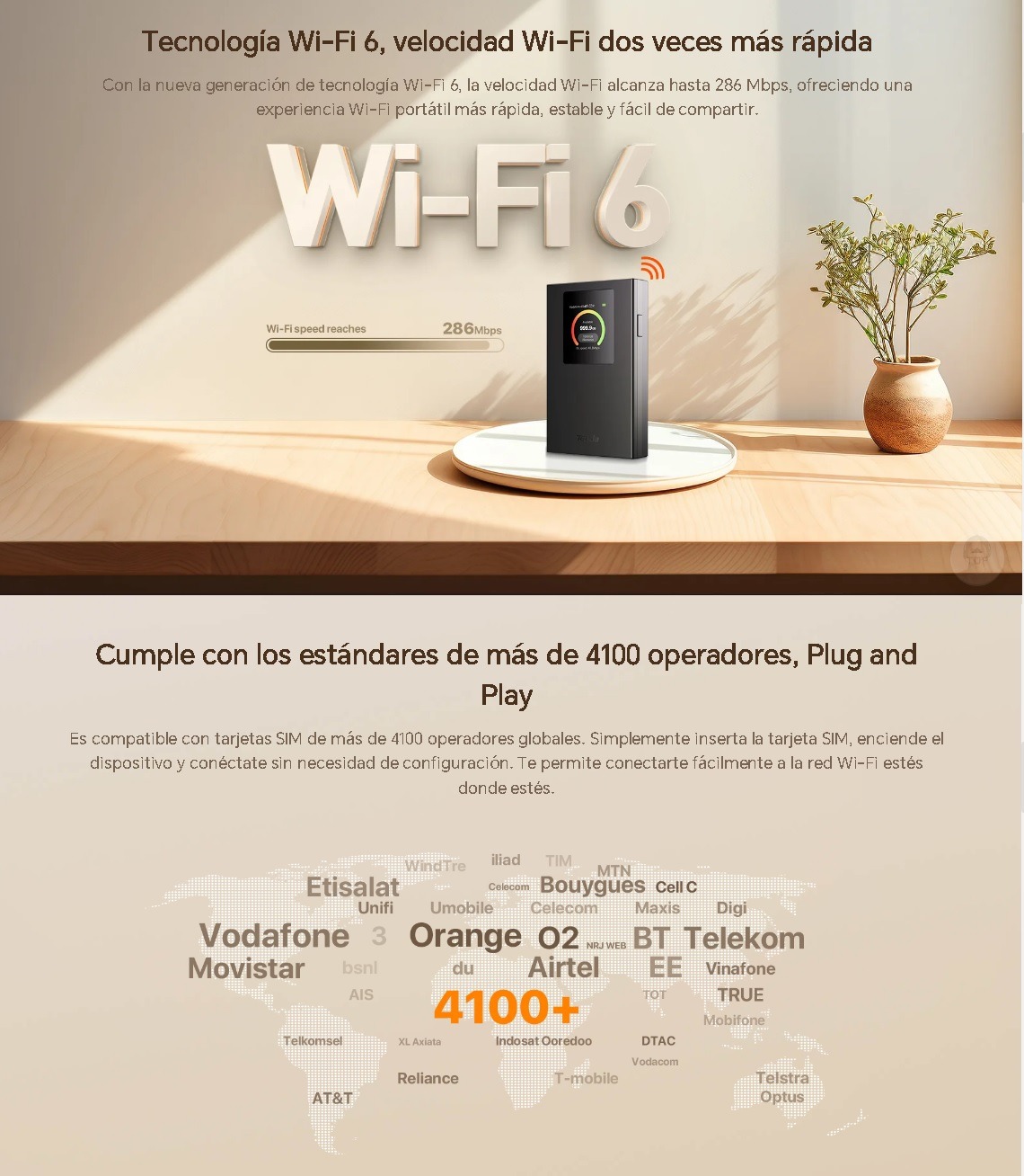 Router portatil WIFI CHIP 4G185 Tenda - Imagen 6