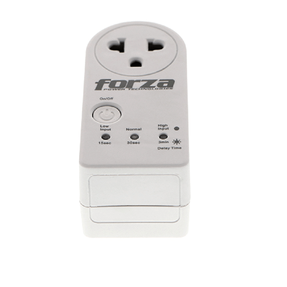 Protector de Voltaje 900J 1500W 1 toma FORZA FVP-1212B-NG